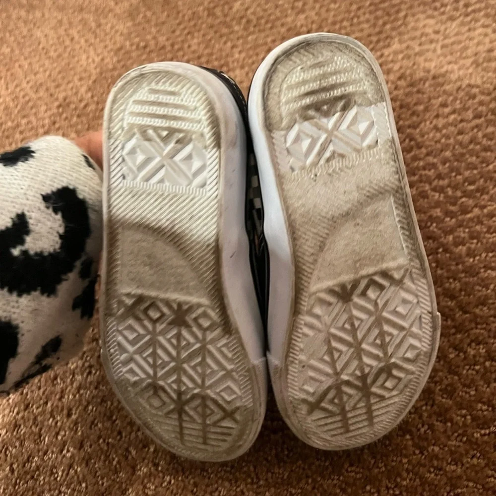 Omega Toddler Boys Slip-on Shoes Black Checkered Y2K Size 12